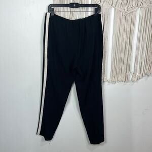 Womens Escada Black Dress Pants/Slacks Side Stripe Trouser Sz 40 (8)